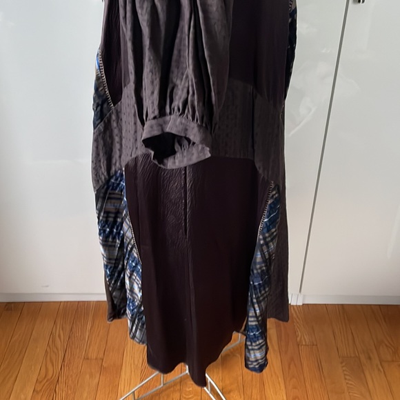 BCBGMAXAZRIA Multi colored Dress in Brown/Gold/Blue Size-Small/fits M/L NWT - Picture 7 of 13